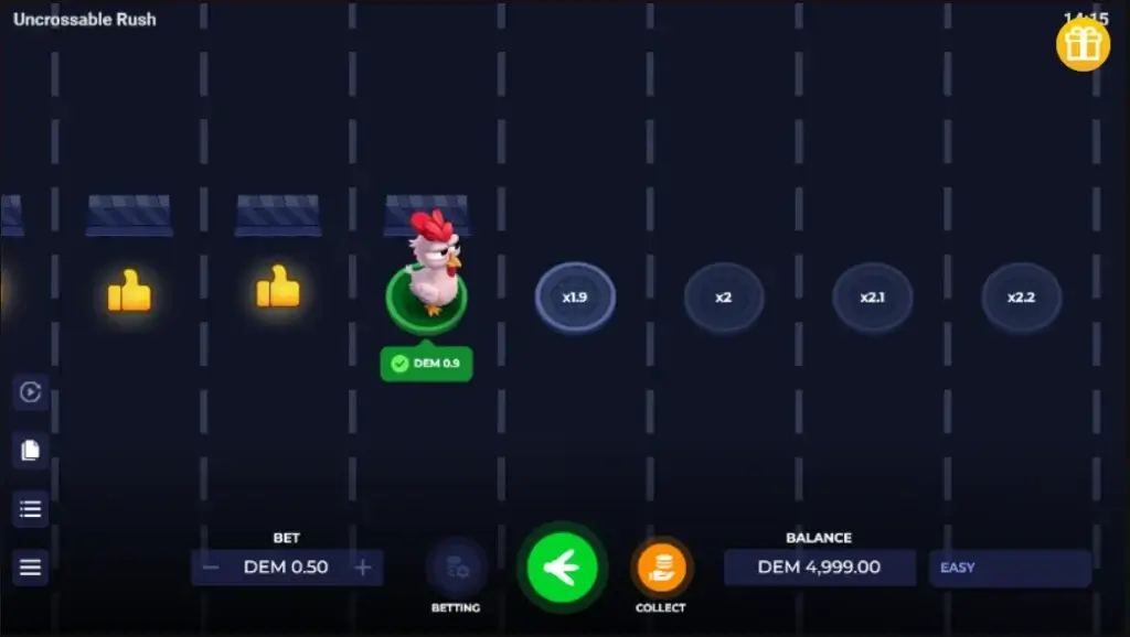 Uncrossable Rush (Evoplay)