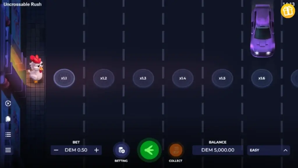 Uncrossable Rush (Evoplay)