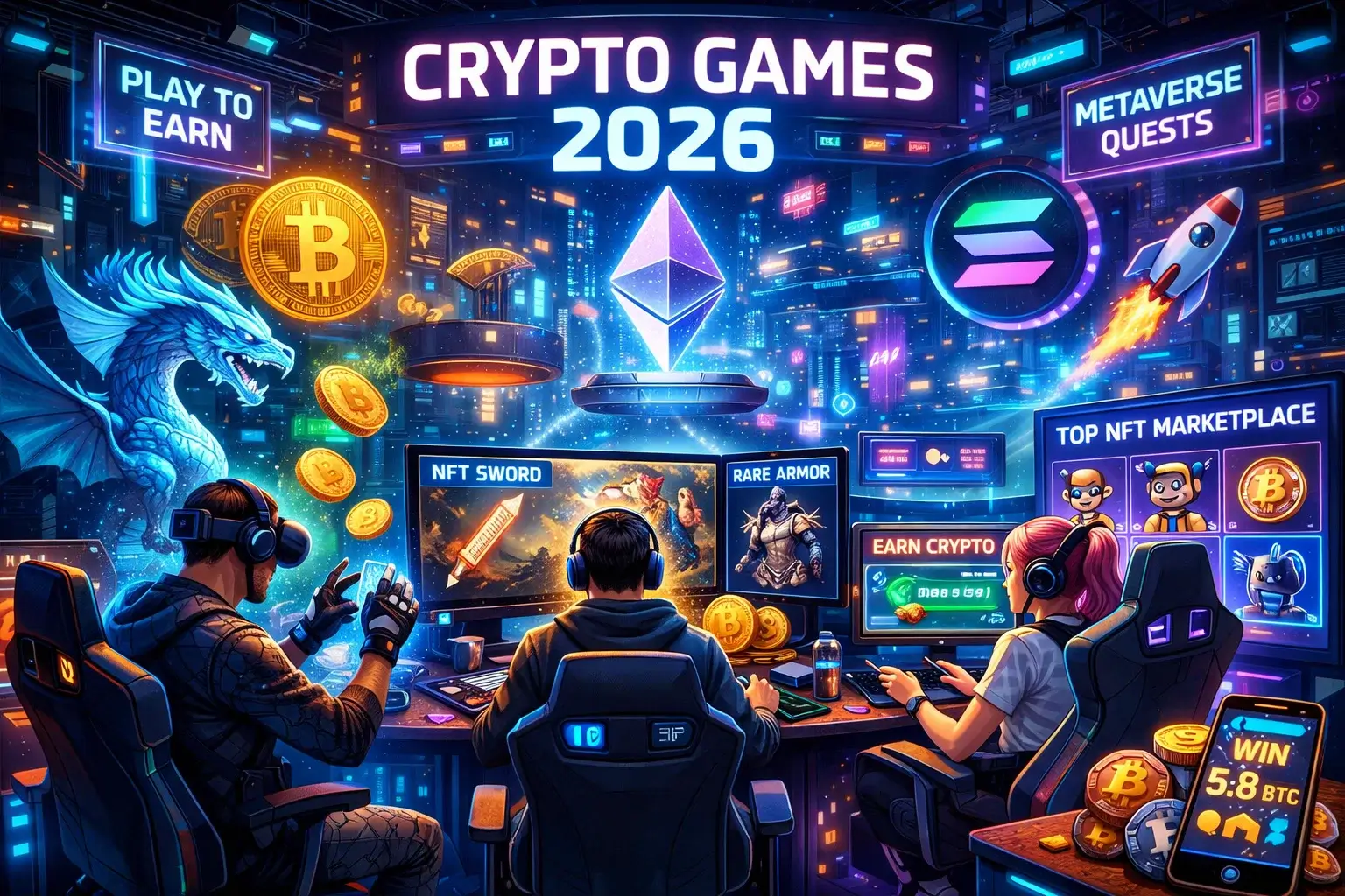 Crypto games banner