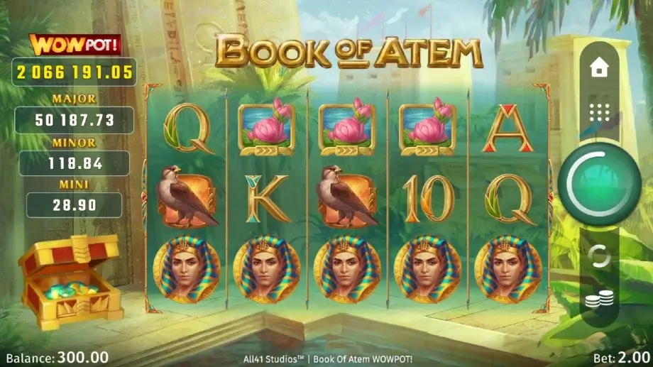 Book of Atem WowPot Game Screenshot