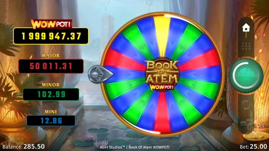 Book of Atem WowPot Game Screenshot