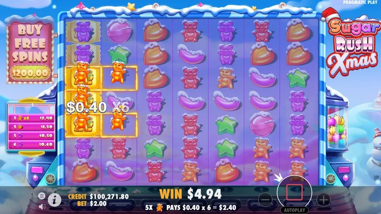 Sugar Rush Xmas Game Screenshot