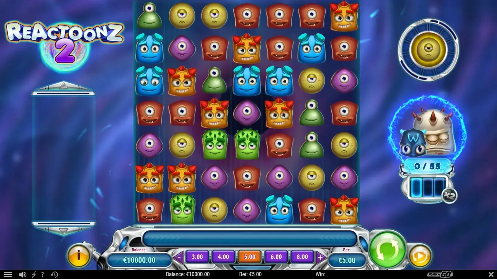 Reactoonz 2 game screenshot