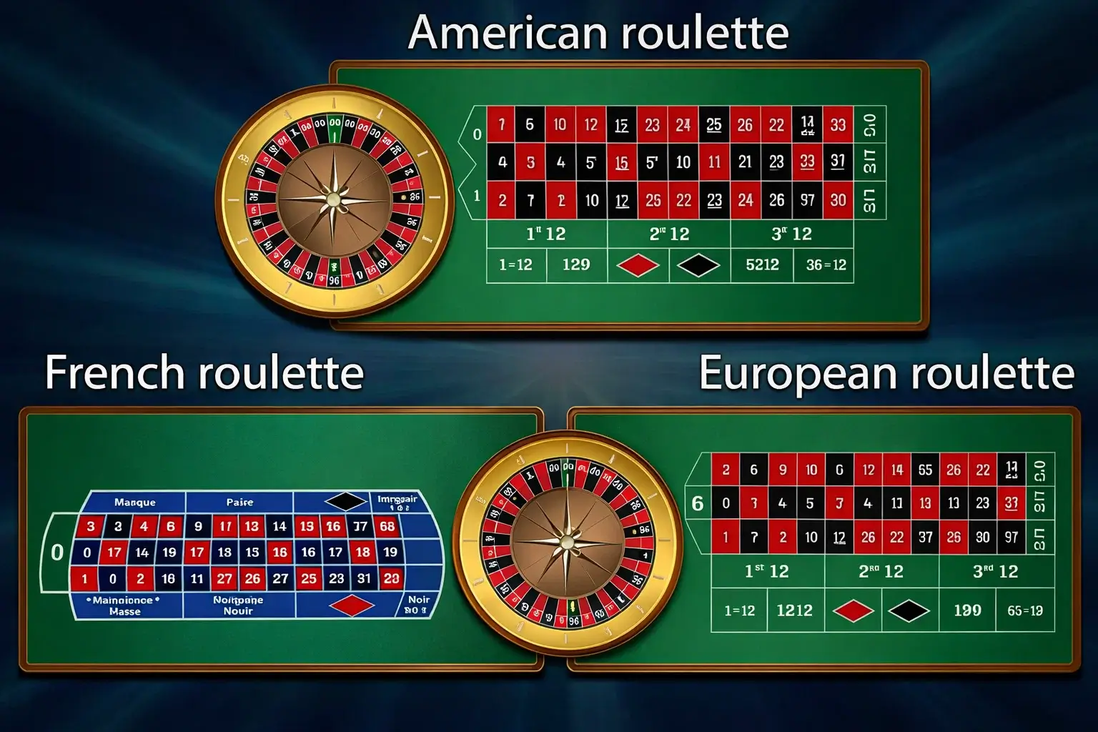 Roulette Mastery: European vs American vs French Variations