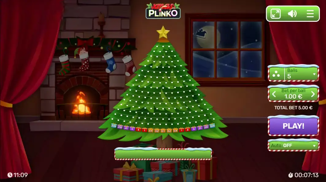 Xmas Plinko Game Screenshot
