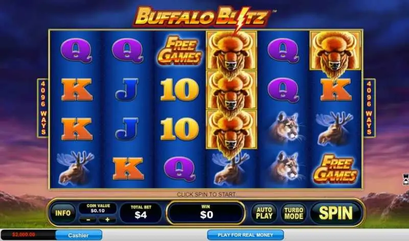 Buffalo Blitz Game Screenshot