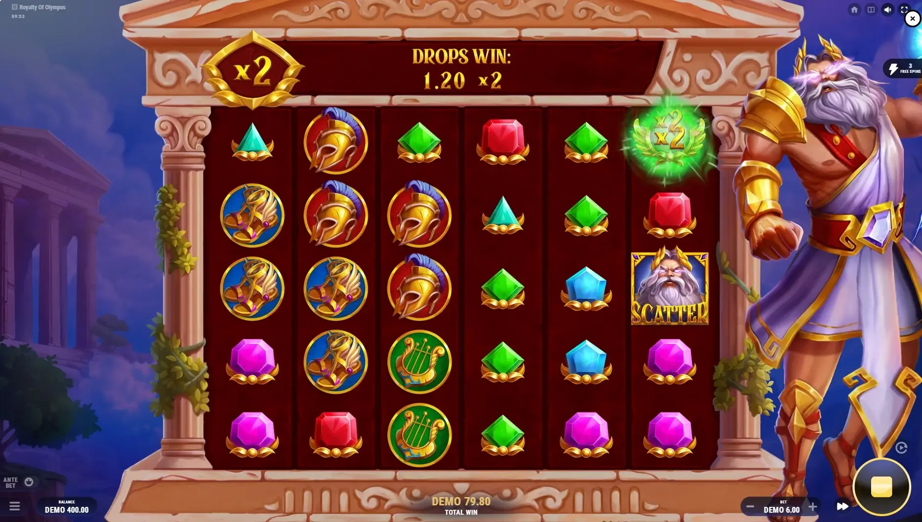 Royalty of Olympus Game Screenshot