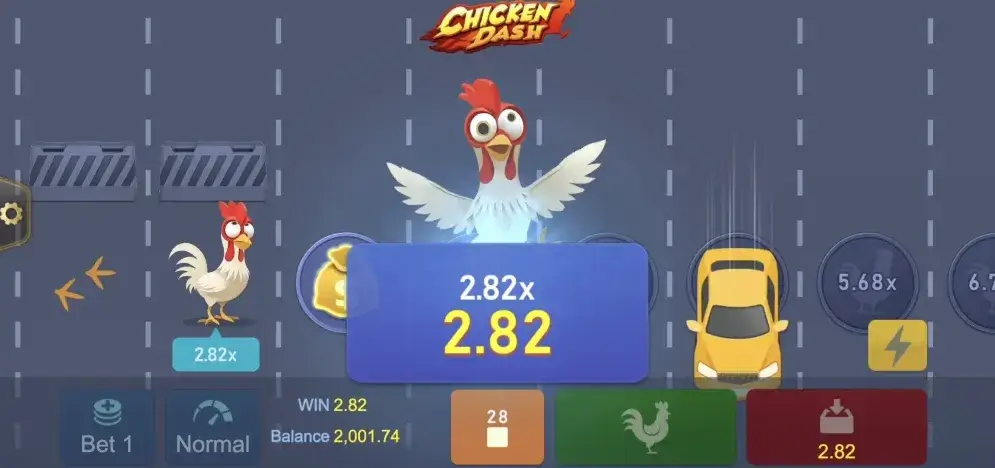 Chicken Dash Game Screenshot