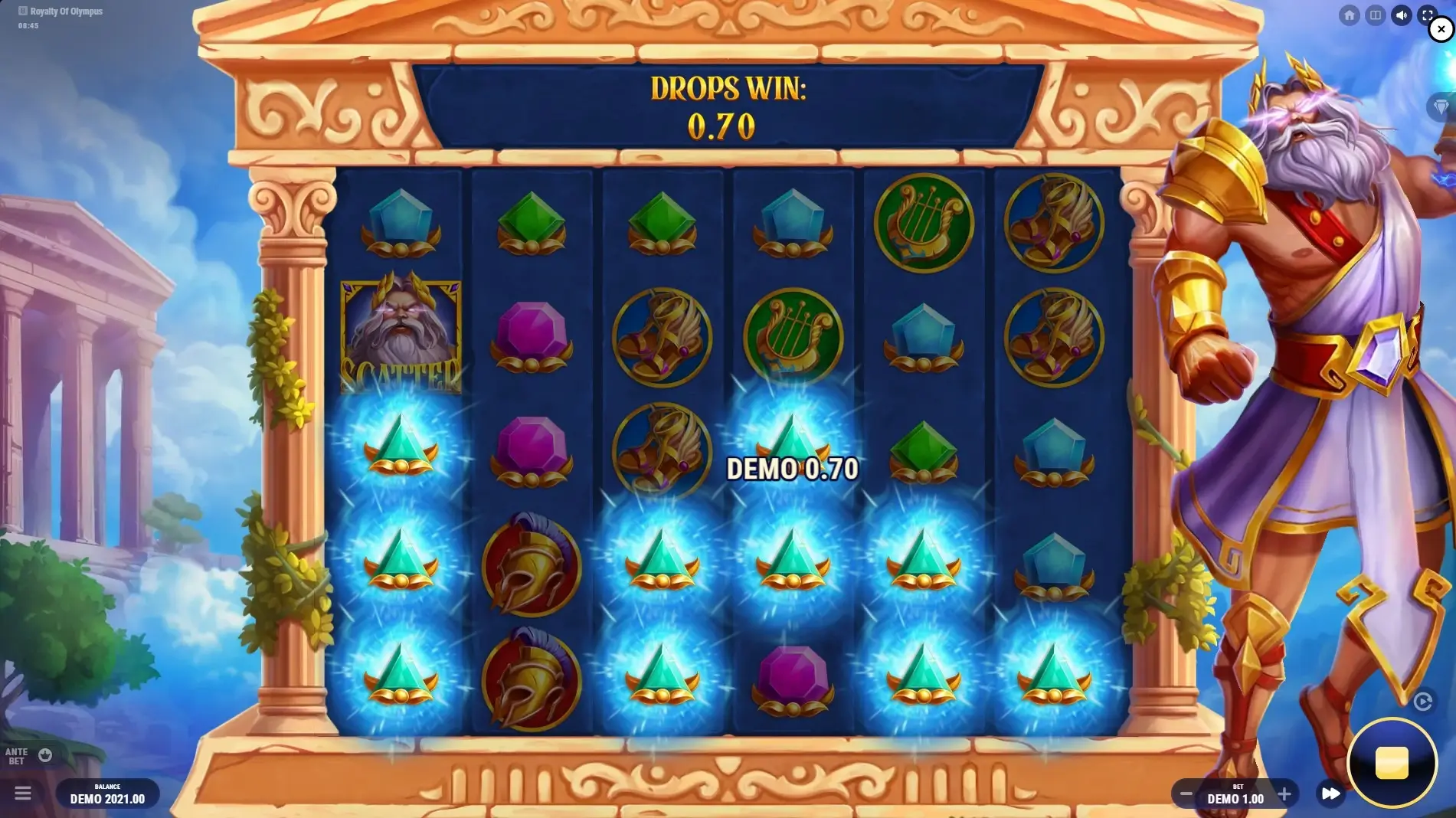 Royalty of Olympus Game Screenshot