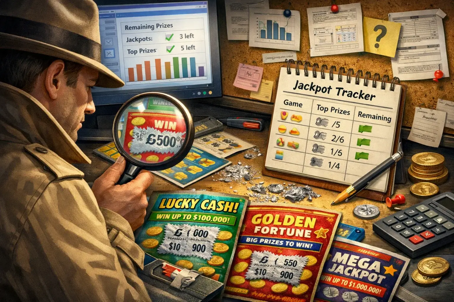 Scratch cards banner