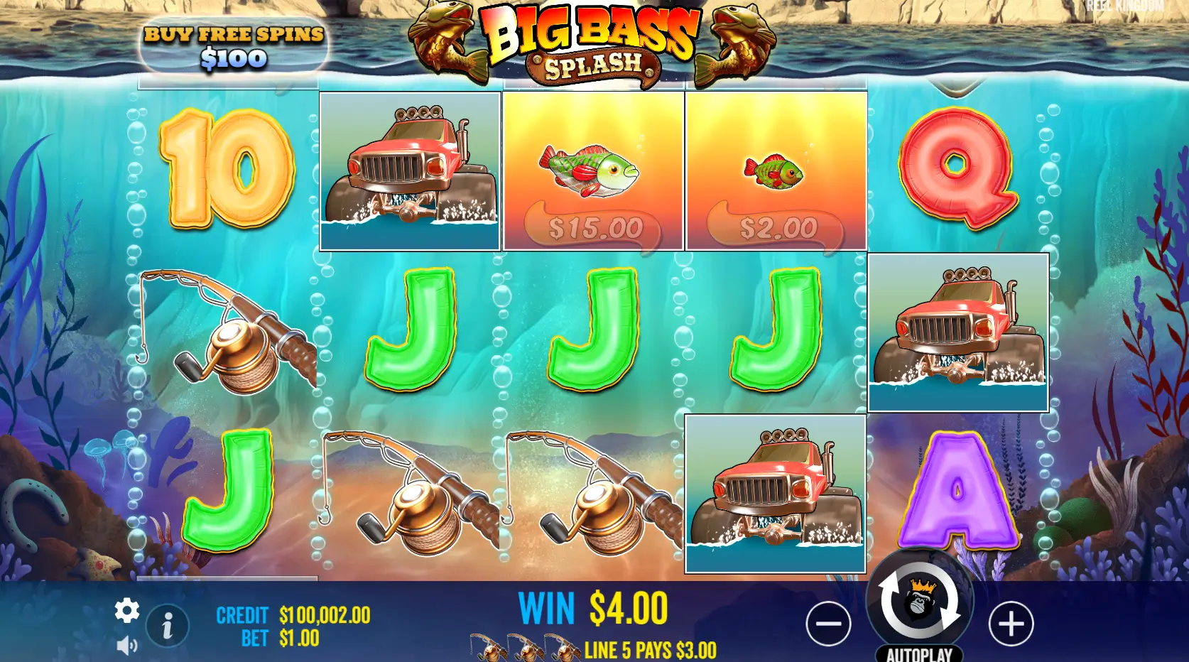 Big Bass Splash Game Screenshot