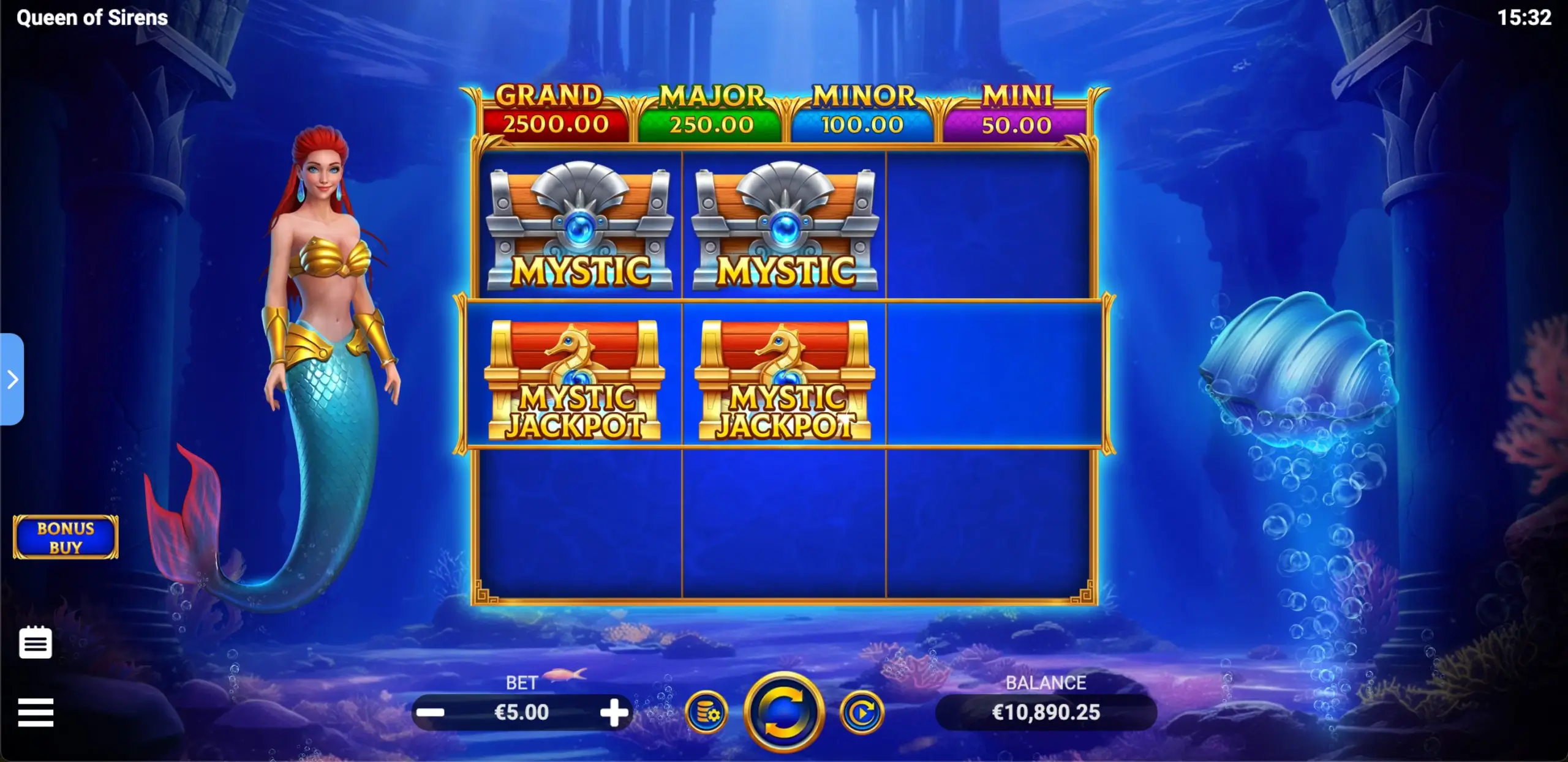 Queen of Sirens game screenshot