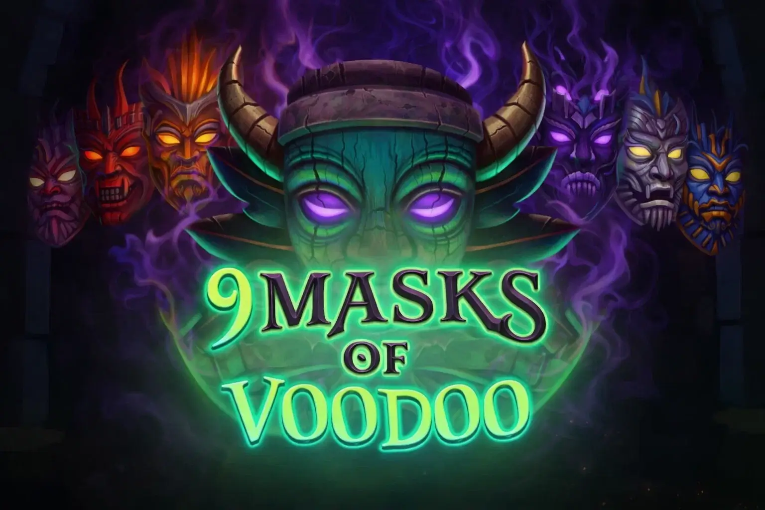 9 masks of woodoo game banner