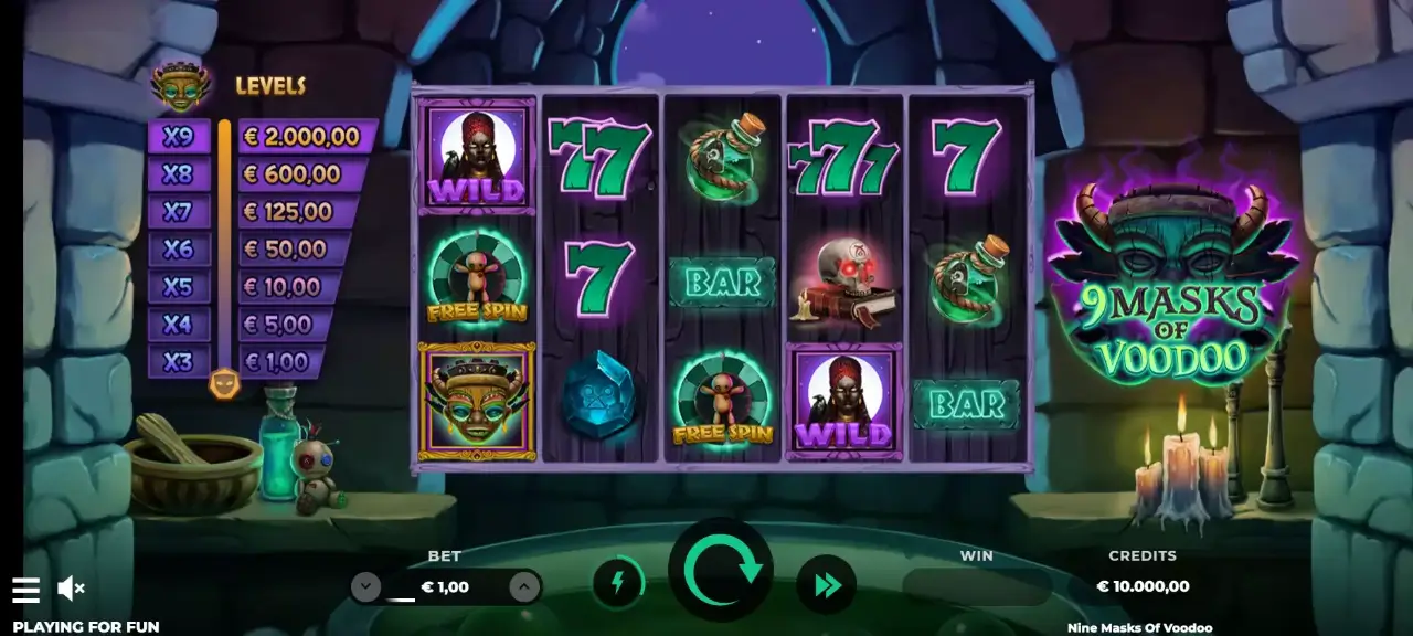 9 masks of woodoo game screenshot