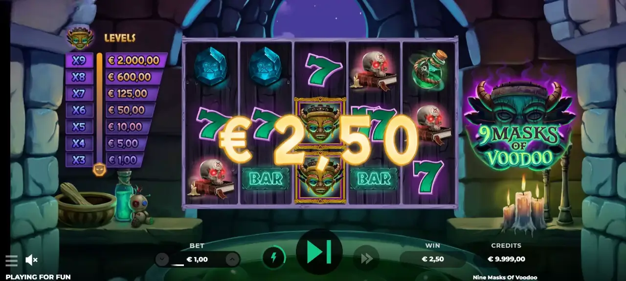 9 masks of woodoo game screenshot