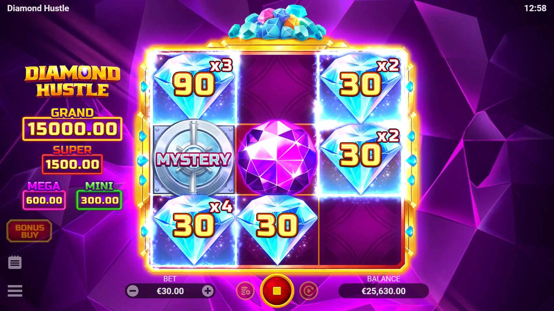 Diamond Hustle Game Screenshot