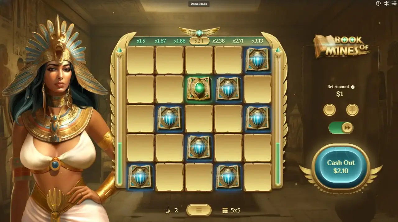 Book of Mines Game Screenshot