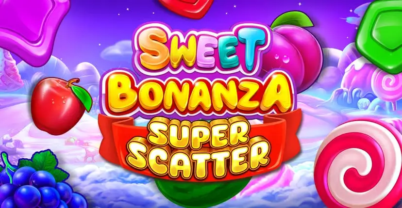 Sweet Bonanza Super Scatter Game Banner