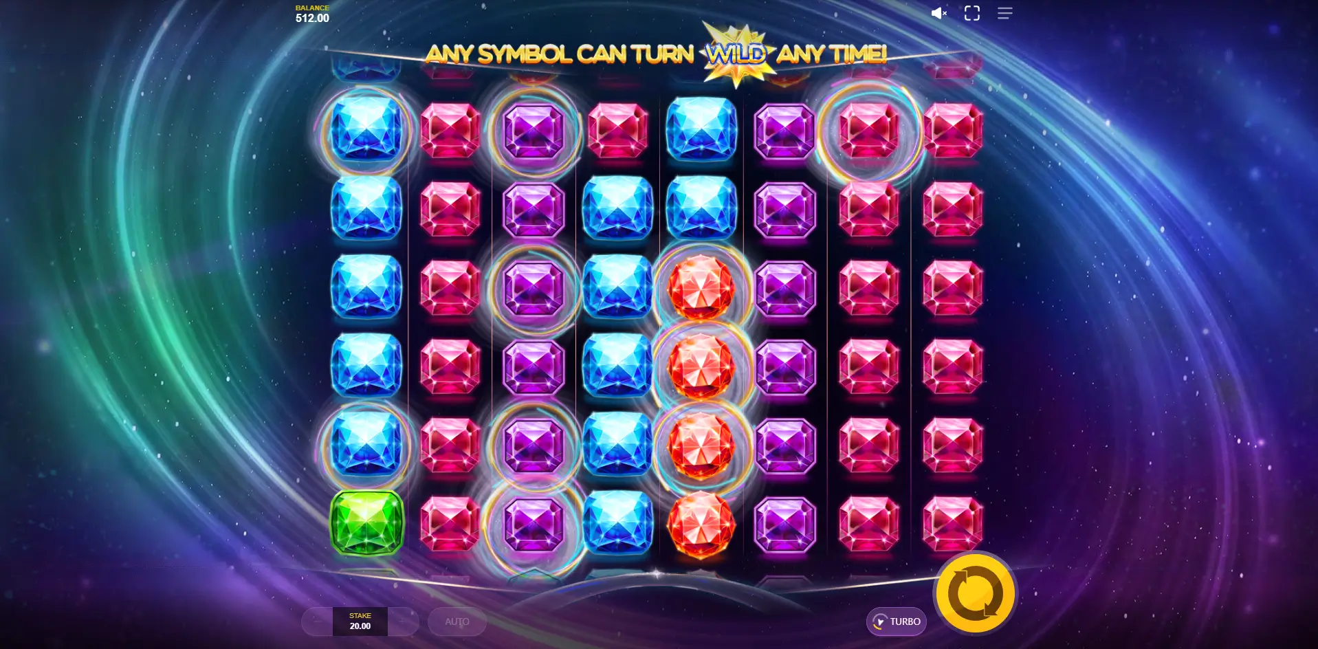Gems Gone Wild Power Reels Game screenshot