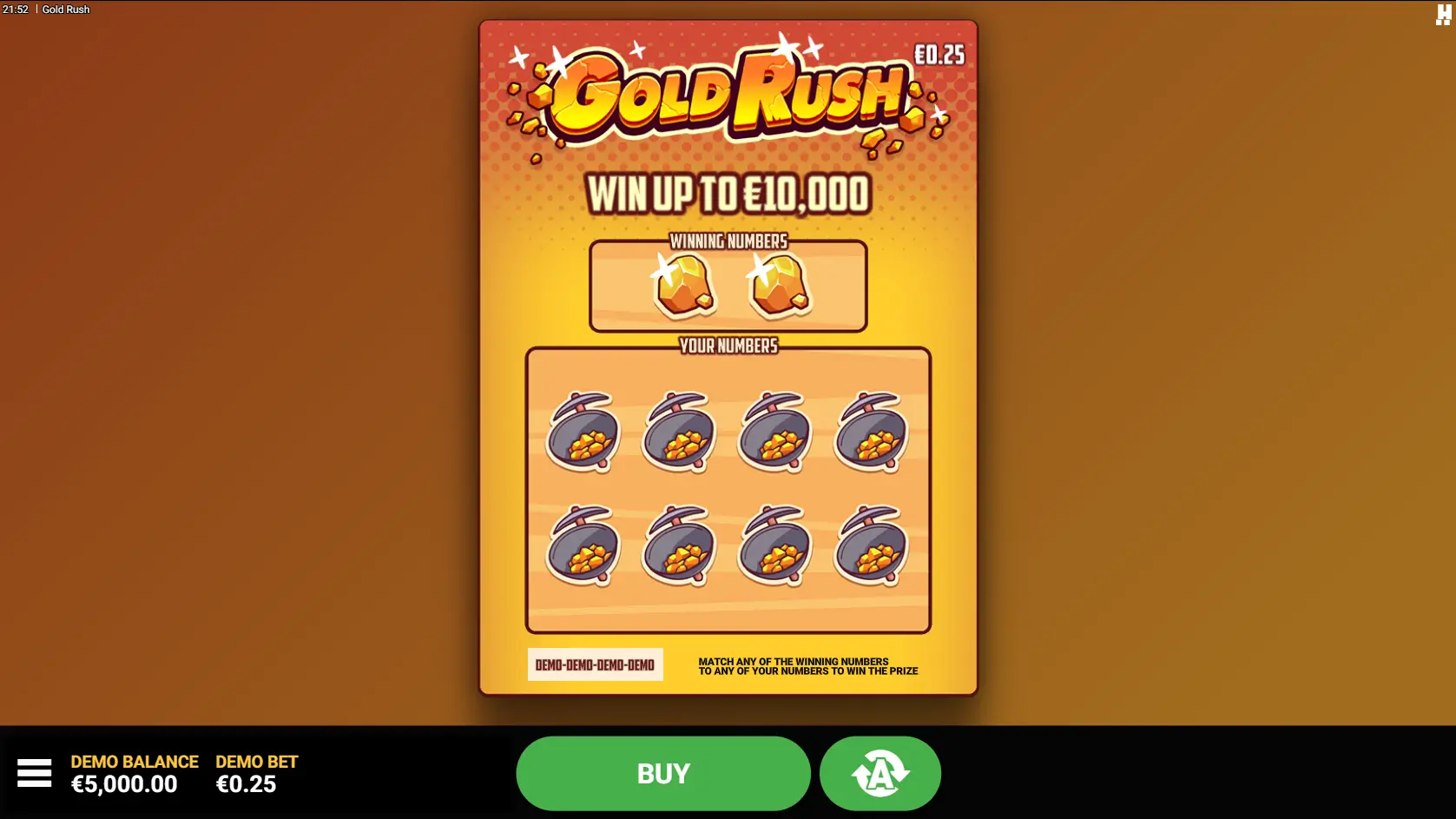 Gold Rush Game Screenshot