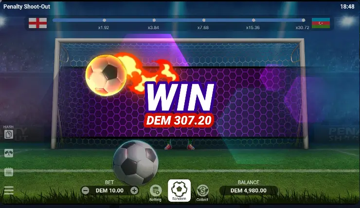 Penalty Shoot-Out Game Screnshot