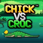 Chick vs Croc by Dragon Gaming Game Banner